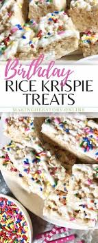 Birthday Rice Krispie Treats Pin On Desserts