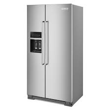 kitchenaid side by side refrigerator