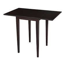 The table can be expanded from 46 inches to 66 inches with assistance from two 10 inch drop table leaves. Small Drop Leaf Hardwood Table Unfinishedfurnitureexpo