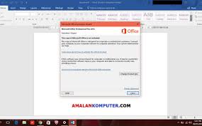 Cara Mengatasi Product Activation Failed Pada Microsoft Office 2010 2013 2016 Trik Tips Komputer Laptop 2020