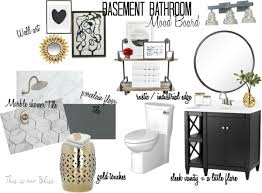 A style that has filtered into the world of cafes and fine dining, this trend is popular not only for country living but also in many city centers. Basement Bathroom Mood Board This Is Our Bliss
