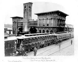 Lincoln S Funeral Train Is Shown During Its Stopover In Downtown Harrisburg Pa Abraham Lincoln Harrisburg Lincoln