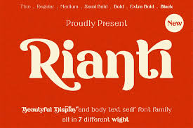 And these popular serif fonts really stand out from we've gathered more than 100 of the best modern serif fonts that you can quickly start using in your work. Rianti Font By Design Mbethu Creative Fabrica In 2020 Serif Fonts Beautiful Serif Fonts Modern Serif Fonts