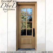 Authentic craftsman doors are crafted from any hardwood, but mahogany, cherry and oak are popular choices. Custom Craftsman 8 Lite Tdl Door Solid Wood Entry Doors By Decora