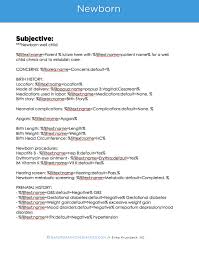 Physician Resources Charting Templates Newborn To 12 Months Naturopathic Pediatrics