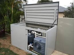 Pool Pump Equipment Housed In The Box Thing Pool Equipment Enclosure Pump House Pool Pump