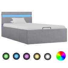 Houchins upholstered storage platform bed full. Vidaxl Stauraumbett Hydraulisch Mit Led Kaufland De