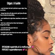 Gabriellebrownn Curly Hair Styles Edges Hair Natural Hair Styles