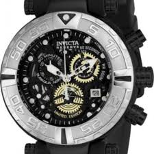 Brand New Invicta Subaqua 24612 Black Skeleton