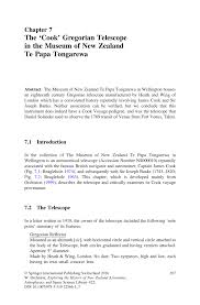 PDF) The 'Cook' Gregorian Telescope in the Museum of New Zealand Te Papa  Tongarewa