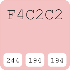 baby pink f4c2c2 hex color code schemes paints