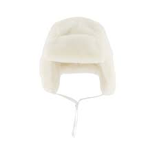 Ikks Faux Fur Trapper Hat White Babyshop Com