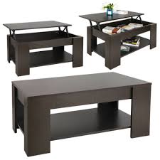 Coffee table with hidden storage. Buy Lift Up Coffee Table Hidden Storage Cabinet Compartment Longlasting Brown Finish Online In Italy 202735735020