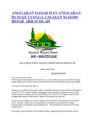 Carilah waktu untuk duduk dan menyusun anggaran rumah tangga anda untuk mengelola keuangan demi masa depan. Anggaran Dasar Dan Anggaran Rumah Tangga Yayasan Masjid Besar Doc