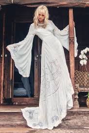 The Gwendolyn Wrap Gown Romantic Bohemian Wedding Dresses Bohemian Wedding Dresses Wedding Dresses Hippie