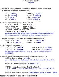Klassenarbeit Zu Grossen Und Masseinheiten Klassenarbeiten Lernen Macht Spass Matheunterricht