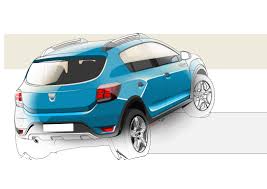 Dacia Sandero Stepway Car Design Sketch Concept Cars Transportation Design
