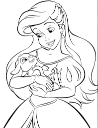 Printable 43 princess ariel coloring pages 3449 disney princess. Coloring Disney Princess Ariel Face Novocom Top