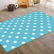 Polka dot area rug