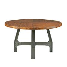 For small space kitchens, this wooden cable spool turned into a small round farmhouse style table. Ink Ivy Lancaster Round Dining Table Solid Wood Metal Base Dining Room Table Amber Wood Industrial Style Kitchen Farmhouse Goals