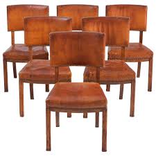 Danish Set Of Cognac Leather Dining Chairs From A Unique Collection Of Antique And Modern Dinin Dining Room Chairs Modern Leather Dining Chairs Dining Chairs