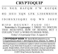 A good crossword puzzle solver doesn't necessarily know all the answers but what she/he does. Simplu Pardon Deget Mare Cryptoquip Puzzles Missingpiecesmovie Com