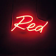 Neon Colour Word Lamp Red Red Aesthetic Grunge Red Aesthetic Light Letters
