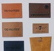 Brown PU Color Changing Patch, For Garments