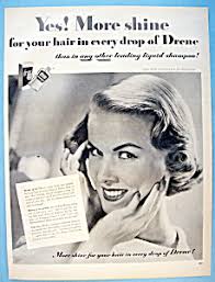 Vintage Ad: 1951 Drene Shampoo With Joan Kemp