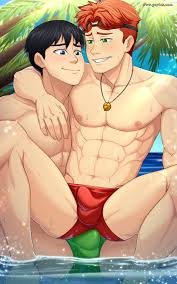 Page 14 | Suiton00Kid-flash-x-Robin | Gayfus - Gay Sex and Porn Comics