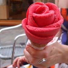 Flower Ice Cream Mmmm Rose Ice Cream Ice Cream Flower Ice Cream