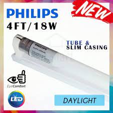 Selain itu lampu led juga bisa menghasilkan cahaya berbeda dengan lampu bohlam yang mengeluarkan panas, lampu led tidak melakukan pembakaran filamen sehingga cahaya yang dihasilkan tidak. Philips 4ft 18w Ecofit T8 Glass Led Tube Lampu Panjang Lampu Led Lampu Kalimantang Fluoroscent C W Reflector Casing Shopee Malaysia