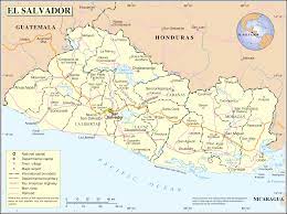 Cuenta oficial de diario el salvador. Landkarte El Salvador Politische Karte Weltkarte Com Karten Und Stadtplane Der Welt