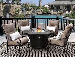 Tortuga Outdoor Patio 5pc Dining Set For 4 Person With 50 Round Fire Table More Info Could Be Found Patio Furniture Fire Outdoor Patio Set Patio Dining Set