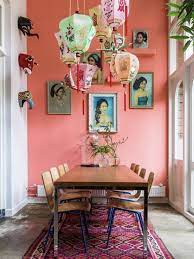 idee deco une salle a manger style arty bohemian dining room decor vintage home coloriage ailes de feu