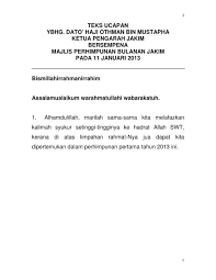 Perhimpunan serta pertemuan ini boleh dijadikan landasan untuk mengukuhkan lagi ukhwah perpaduan dan keharmonian dan selaras dengan ini ia bertepatan dengan salah satu. Teks Ucapan Ybhg Dato Jabatan Kemajuan Islam Malaysia