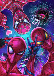 Spiderman Everyone In My Home By Tontentotza On Deviantart Marvel Spiderman Art Spiderman Artwork Spiderman Art
