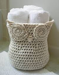 Chouette Porte Serviette Maison En Crochet Crochet Diy Panier Crochet