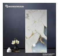 600X1200 Glossy Glazed White Marble Tile with Gold Veins 600X1200 Carrelage  Vitrified Porcelain Floor Tiles