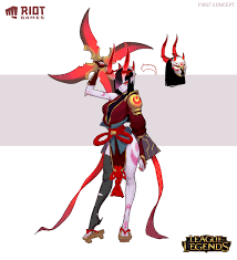 Slowly but surely, it has merged her twinned selves, and now it is no longer clear where the human ends and the monster begins. Blood Moon Sivir Concept Art Sivir