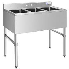 To convert an inch measurement to a centimeter measurement, multiply the length by the conversion ratio. 3 Compartment Sinks Used Stainless Steel Sink
