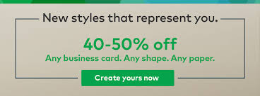 Vistaprint offers a wide range of business card printing services to accommodate most needs. Vistaprint New Sizes And Shapes 40 50 Off Any Business Card Milled