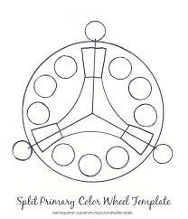 Split Primary Color Wheel Template For Artists Primary Color Wheel Color Wheel Primary Colors