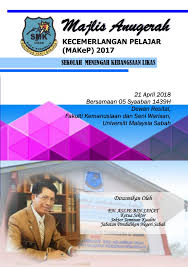 Pada majlis yang permai ini, marilah kita memanjatkan. Buku Aturcara Majlis Anugerah Kecemerlangan Pelajar Makep 2017 Membalik Buku Halaman 1 36 Pubhtml5