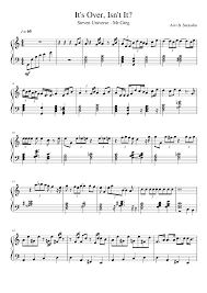 It S Over Isn T It Steven Universe Sheet Music For Piano Download Free In Pdf Or Midi Steven Universe Piano Steven Universe Clarinet Music
