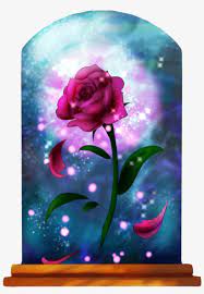The rose she had offered was truly an. Beauty And The Beast Enchanted Rose Enchanted Rose Painting Png Image Transparent Png Free Download On Seekpng