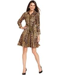 Eci Dress Long Sleeve Animal Print Shirtdress Eci Dress Womens Dresses Dresses