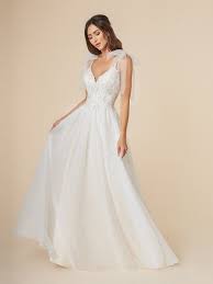 Casual A Line Wedding Dress With Bows Moonlight Tango T845 Bow Wedding Dress A Line Wedding Dress Affordable Wedding Dresses