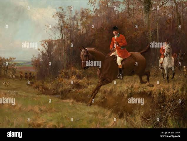 Fox hunt 19th century hi-res stock photography and images - Alamy