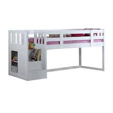 For a sleeper sofa that requires virtually no work to become a bed, check out the single cushion setup of the simplis. Neutron White Wood Mid Sleeper Bed For Kids With Stairs The Children S Furniture Company